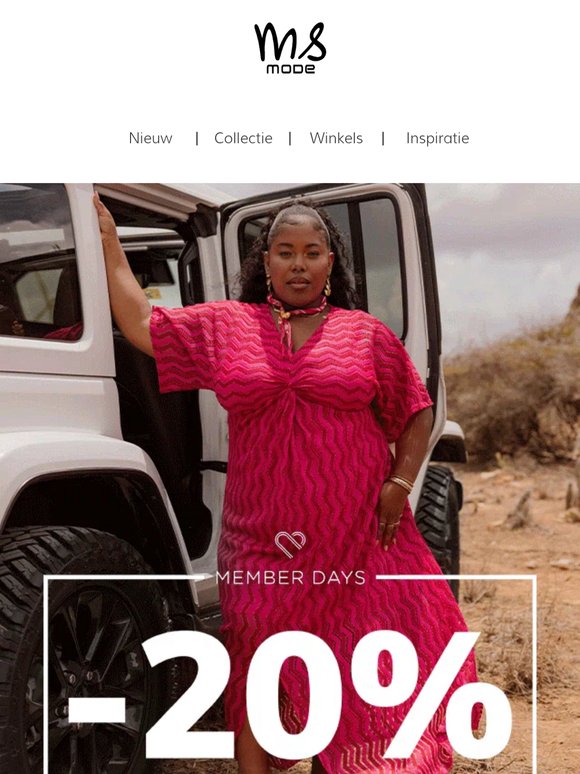 20% korting op ALLES | De Member Days zijn begonnen!