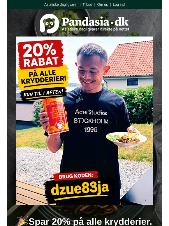 Slutter i aften: 20 % på alle krydderier