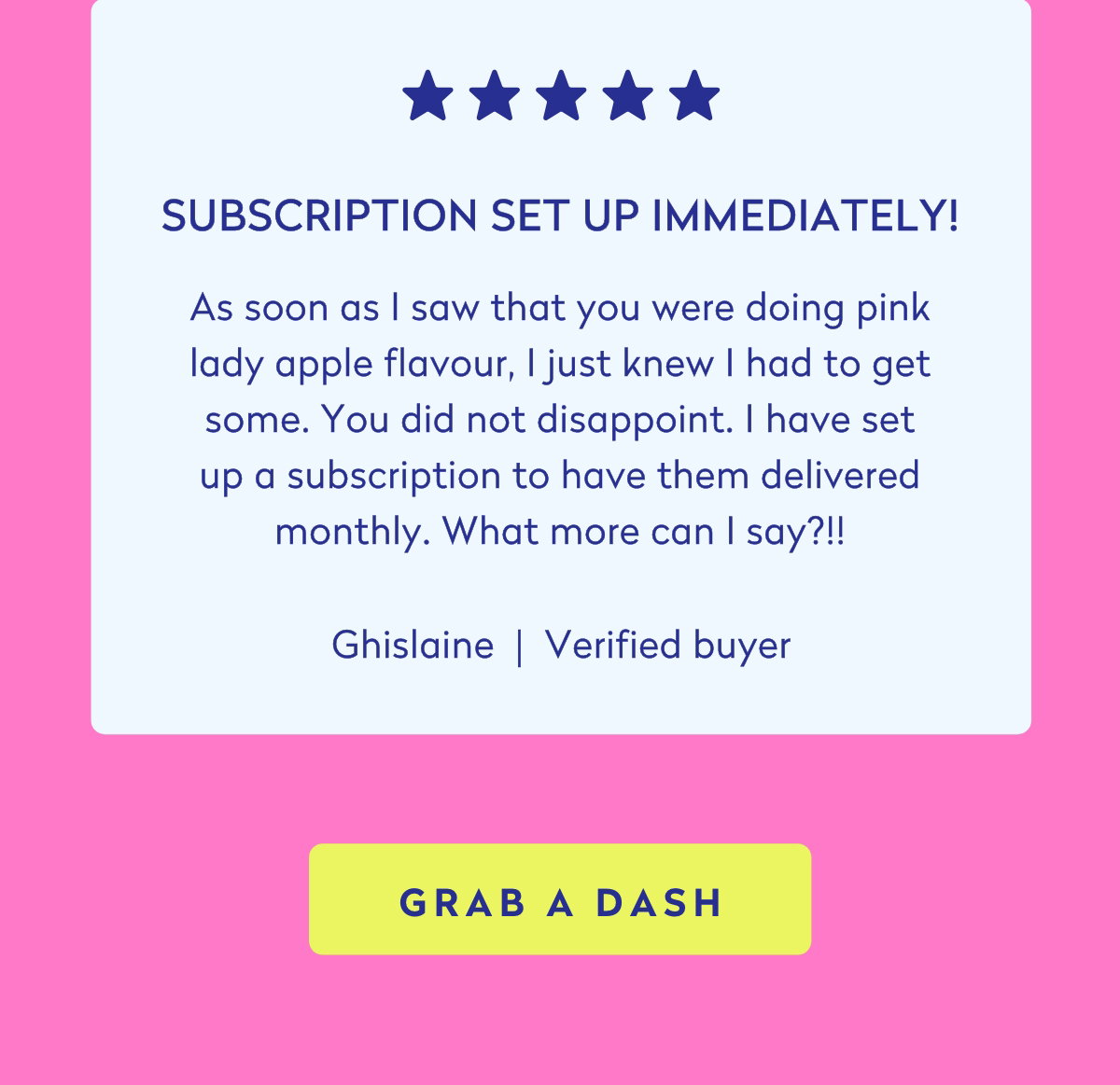 Grab a DASH