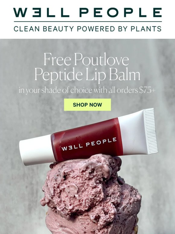 FREE Poutlove Peptide Lip Balm 💋