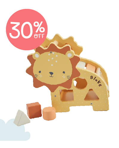 Personalised Lion Shape Sorter FSC®