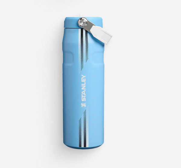 The Country Collection IceFlow™ Aerolight Flip Straw Bottle | 24 OZ | Team Light Blue White