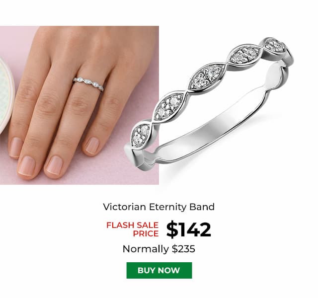 Victorian Eternity Band Platinum Clad