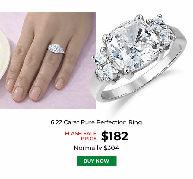 6 22 Carat Pure Perfection Ring Platinum Clad