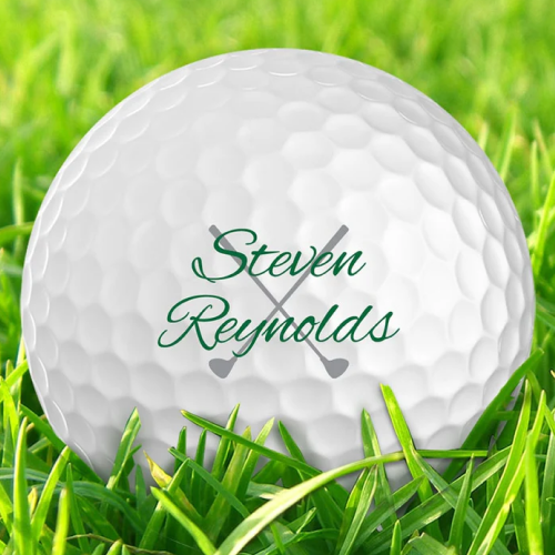 Set of 6 Personalized Golf Balls