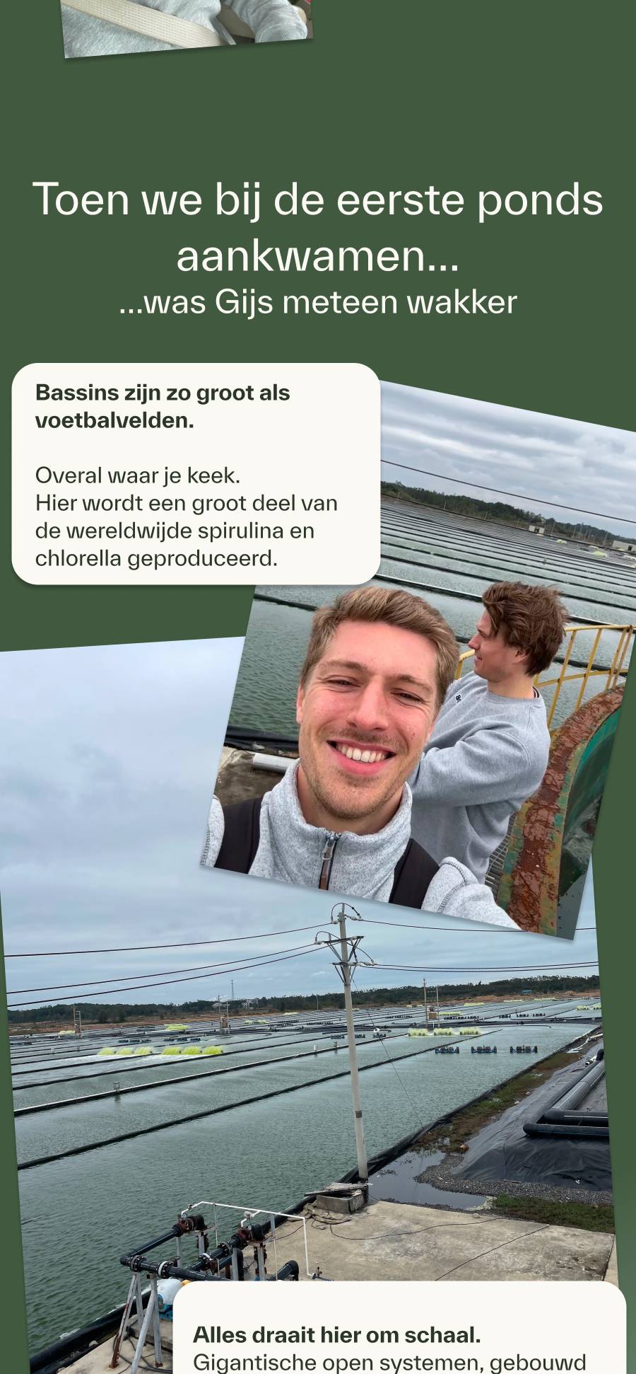 toen we bij de eerste ponds aankwamen was gijs meteen wakker