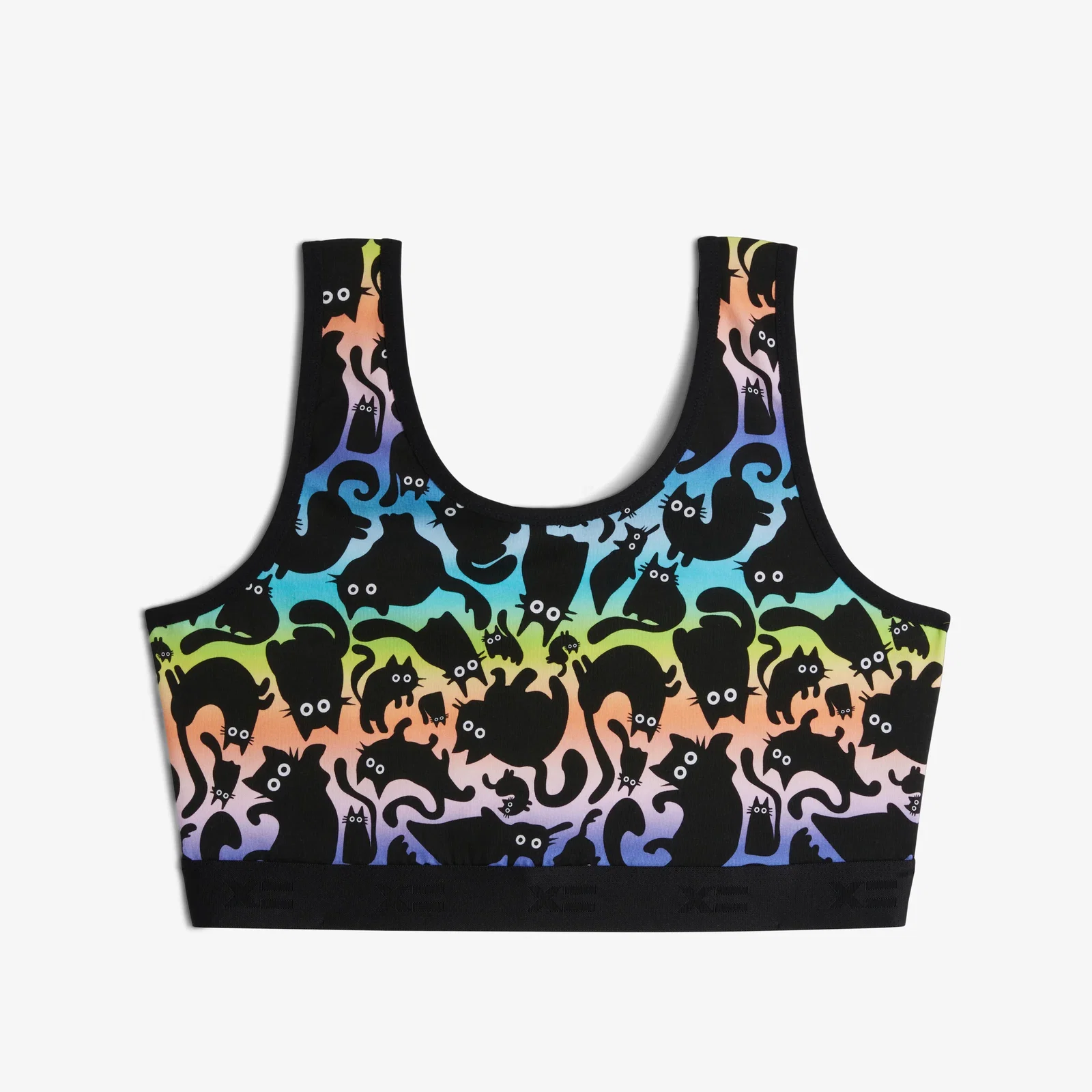 Image of Essentials Soft Bra - Purrfect Rainbow