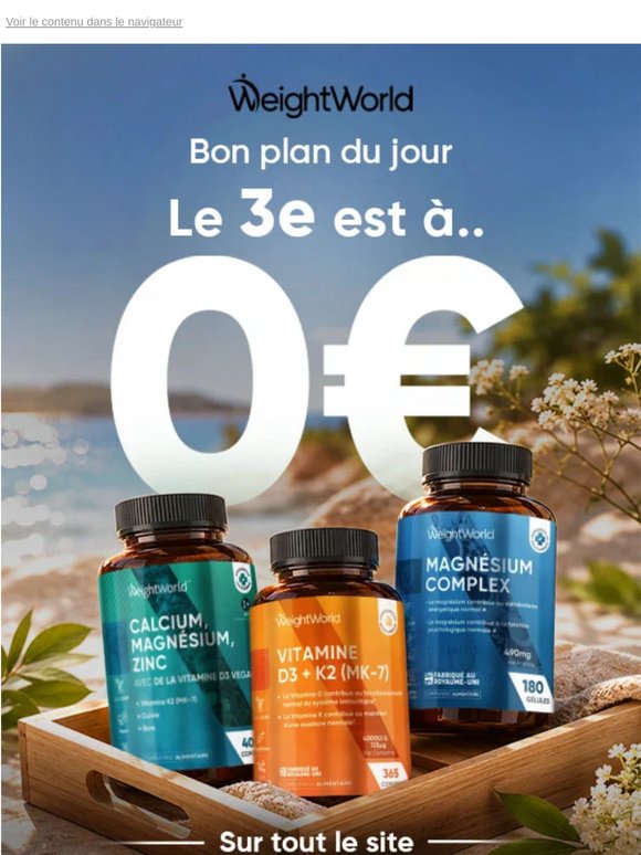 📦 2+1 gratuit, mais pas pour longtemps!
