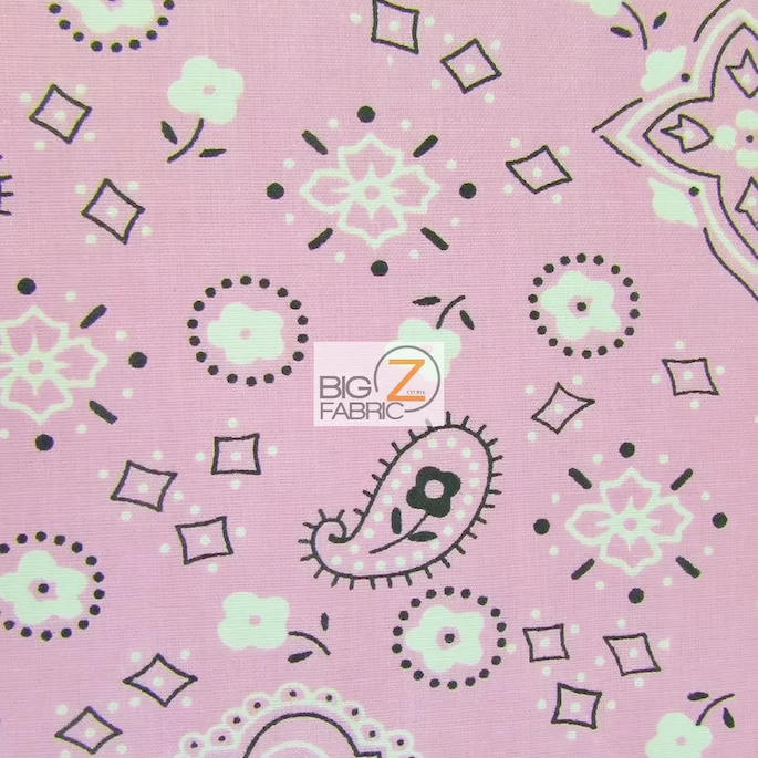 Pink Fabric | Paisley Bandana