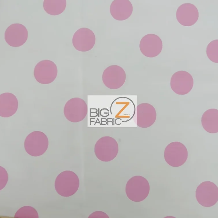 Pink Fabric | Big Polka Dots