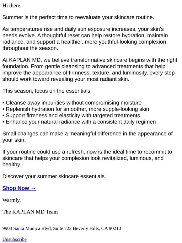 Your Summer Skin Reset Starts Here ☀️