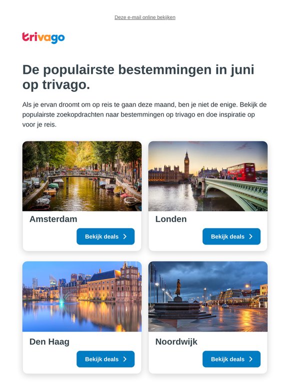 Op reis in juni? Kies uit onze topbestemmingen.
