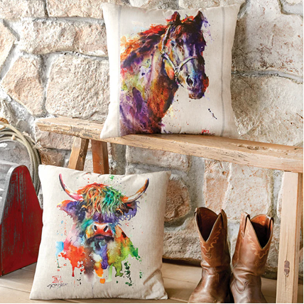 Watercolor Outdoor Pillows