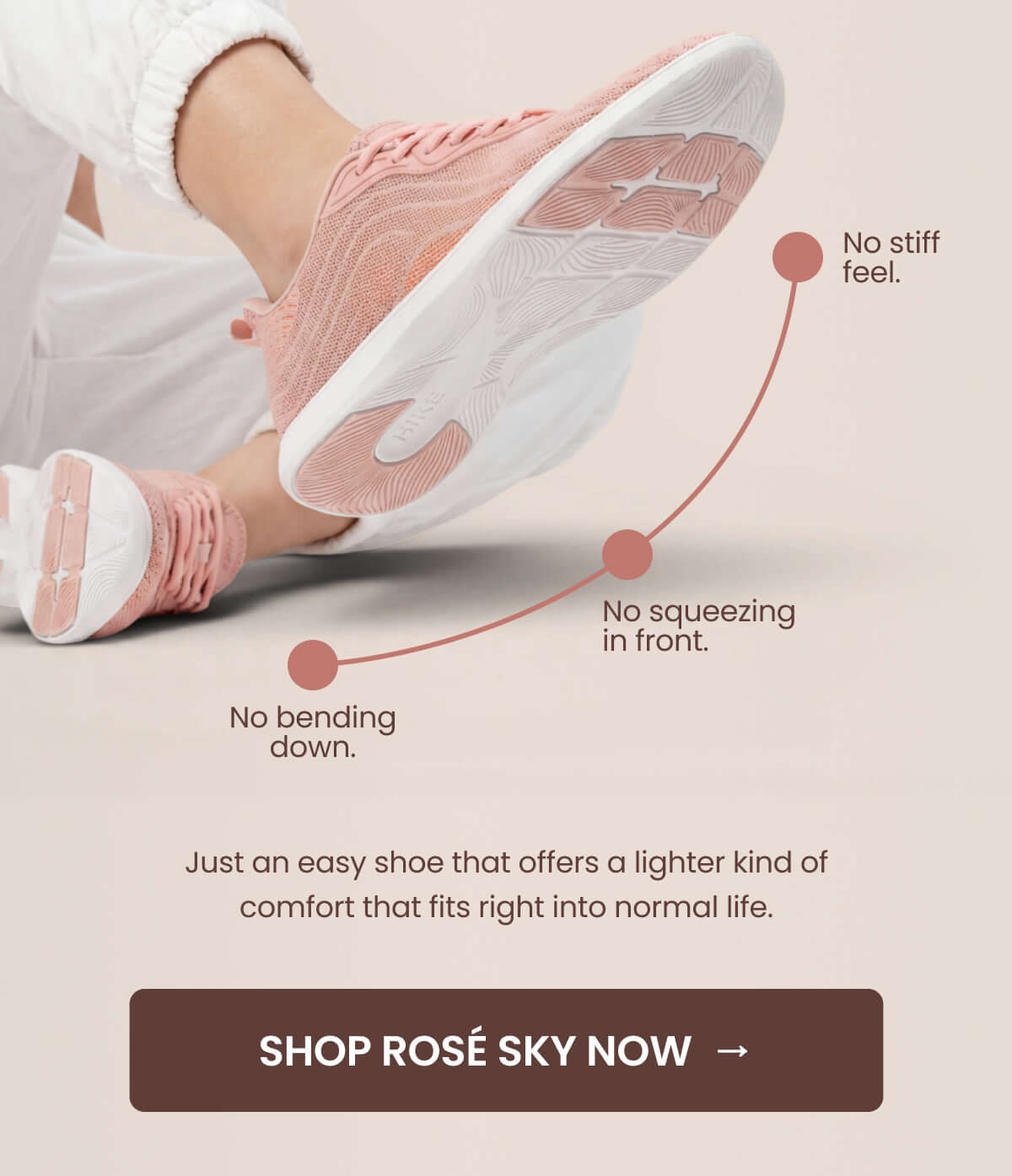 Just an easy shoe that offers a lighter kind of comfort that fits right into normal life.