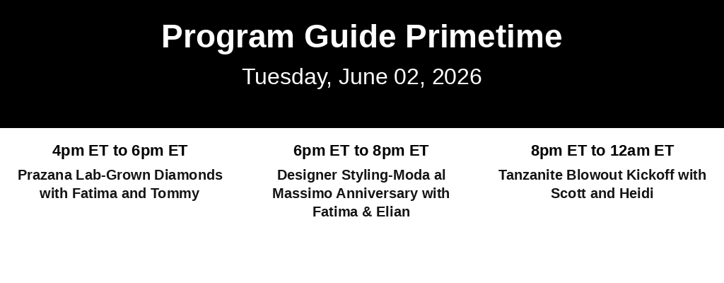 Program Guide Primetime