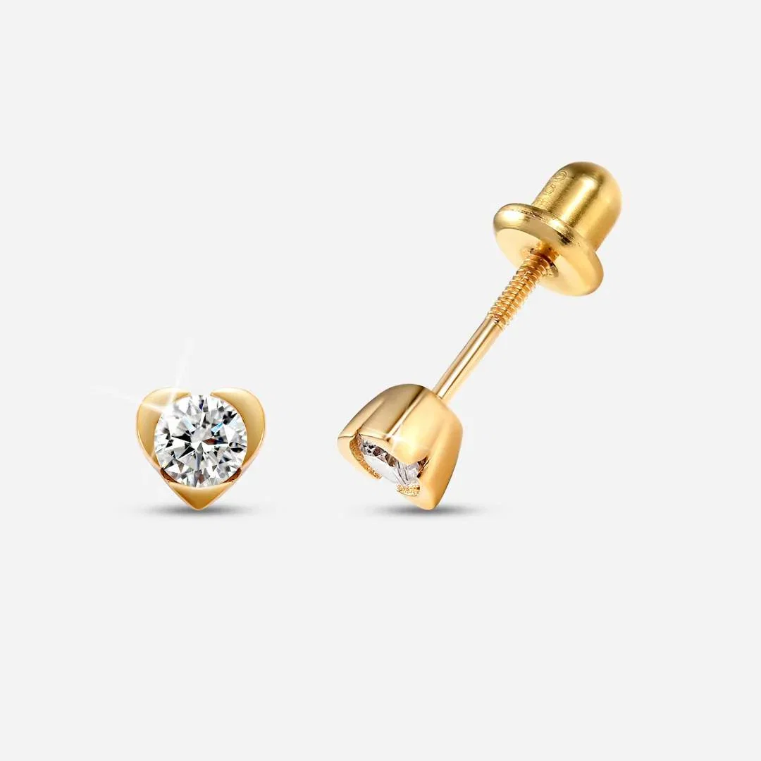 Image of Versa Lab Grown Diamond Heart Earrings