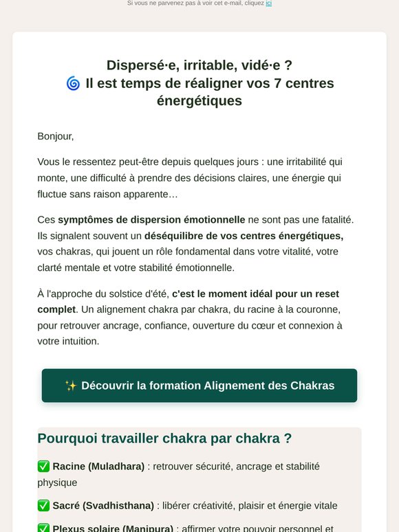 Votre reset émotionnel en 7 centres énergétiques ✨
