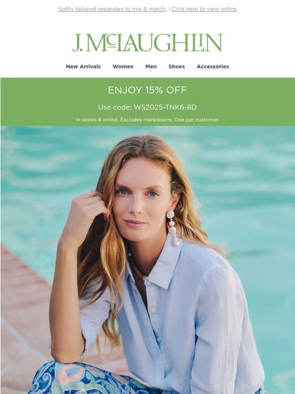 New Arrivals in: The Linen Shop