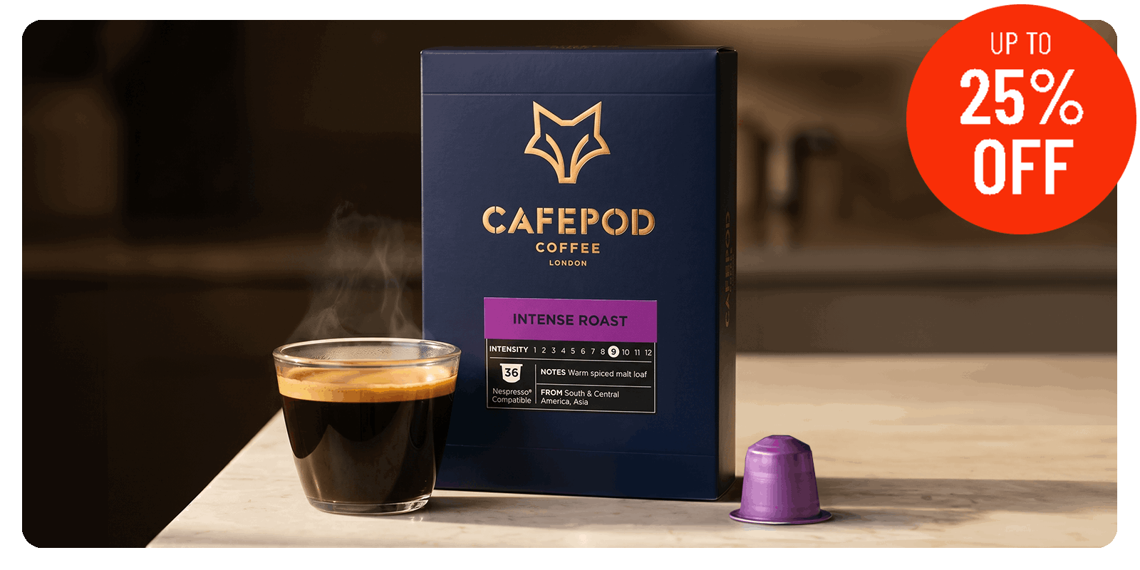 Intense Roast 36 Pod Pack