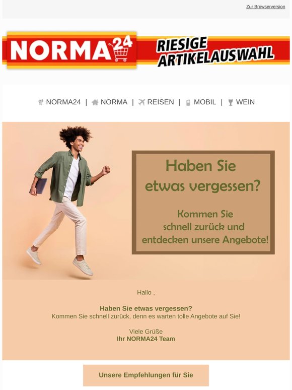 Kommen Sie schnell zurück!