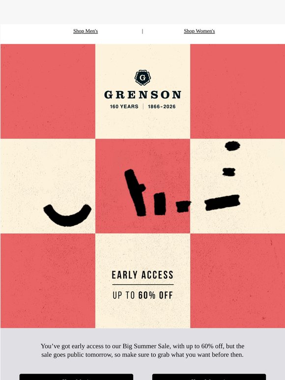 Ending Today: Your Early Access to The SALE.