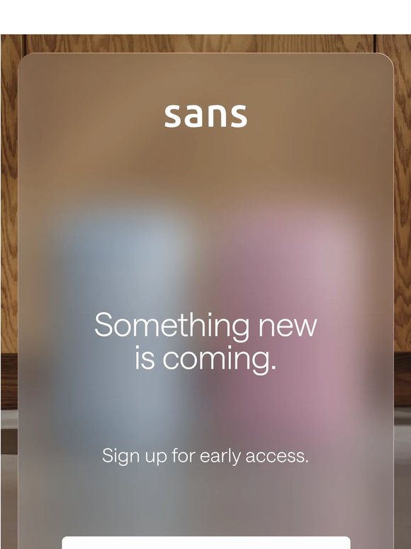 Something new is coming.