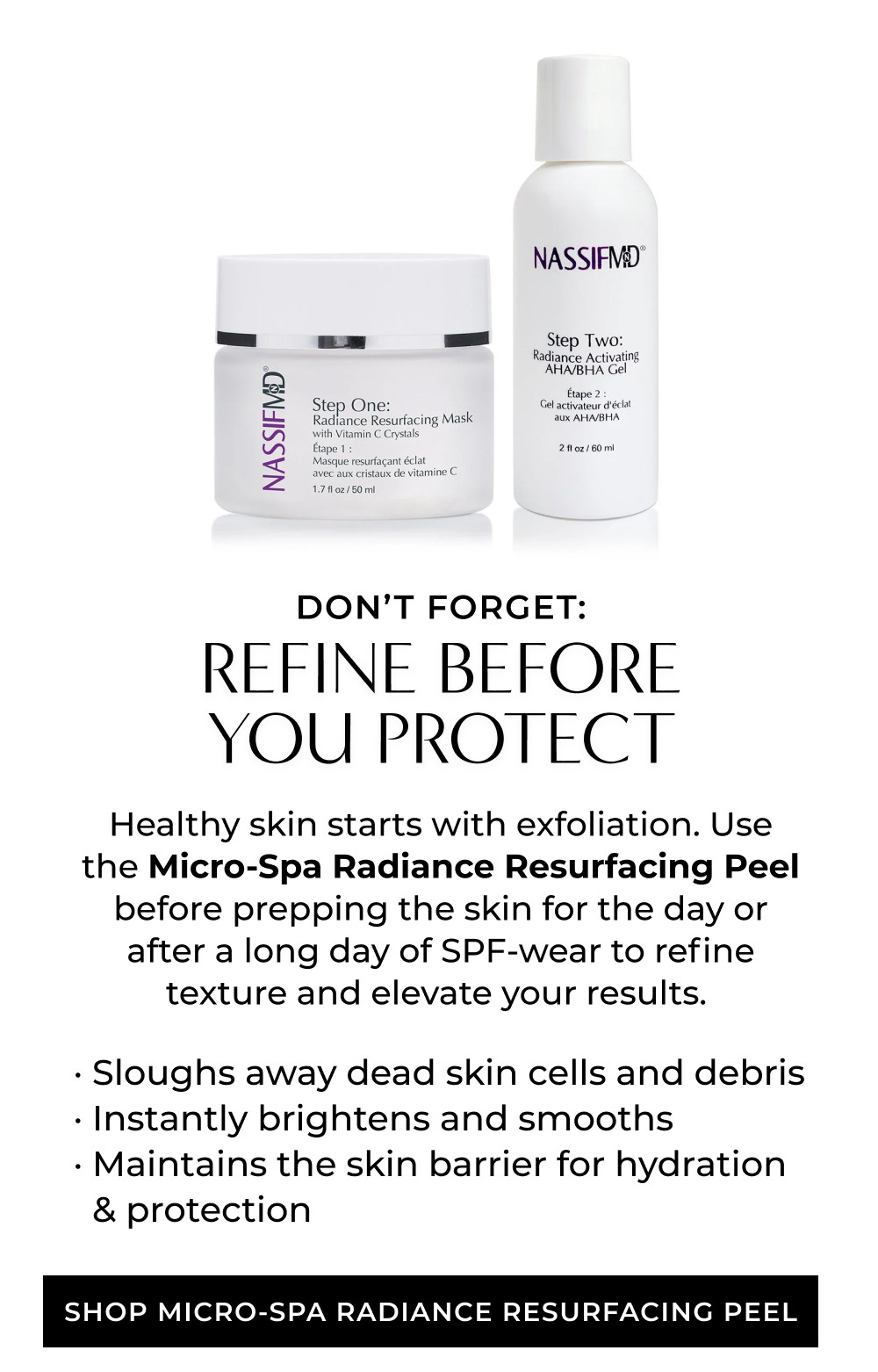 DON'T FORGET: REFINE BEFORE YOU PROTECT