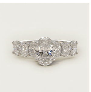 Luna Diamond Eternity Ring In Platinum (1 Ct. tw. - H-I / SI1-SI2)