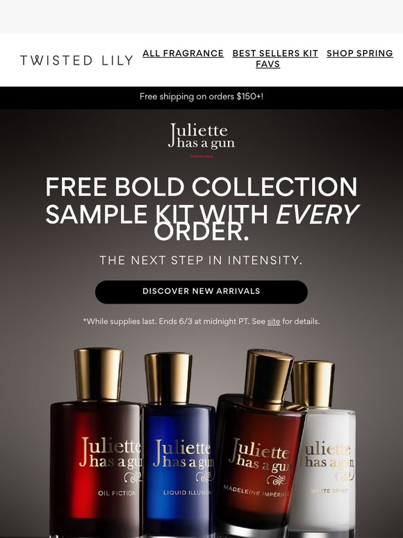 —, your complimentary sample set awaits!