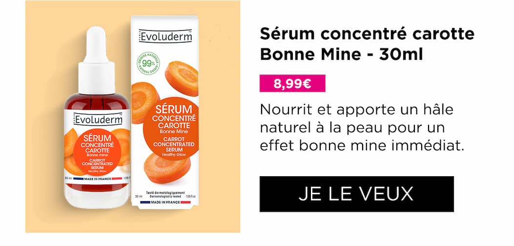 Sérum concentré carotte bonne mine 30ml