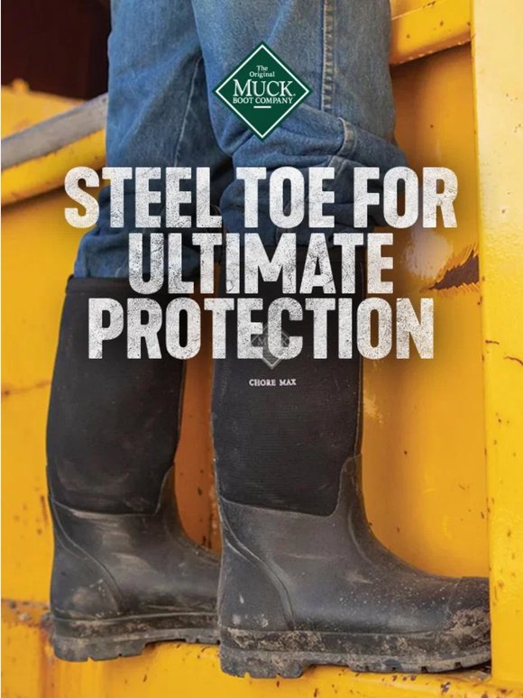 Steel toe for ultimate protection