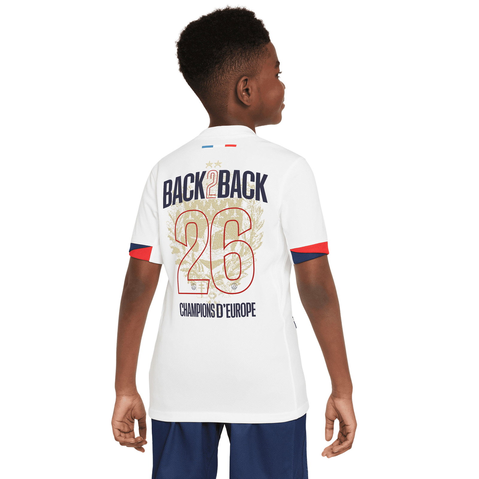 PSG Nike Away Stadium Shirt 2025-26 - Kids - Champions of Europe 2026 Print
