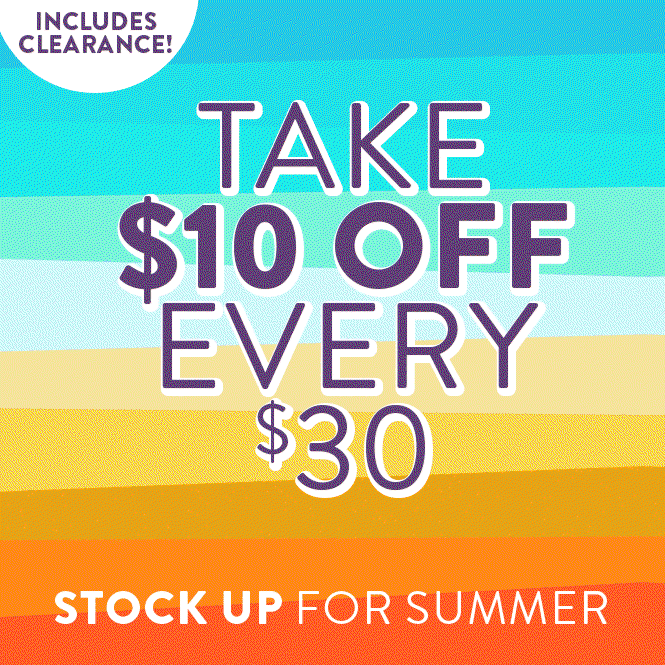 $10 Off Every $30: No Code Requred