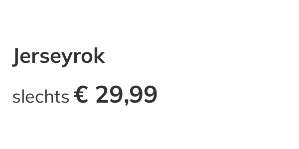 Details over het aanbevolen product: prijs en beschrijving