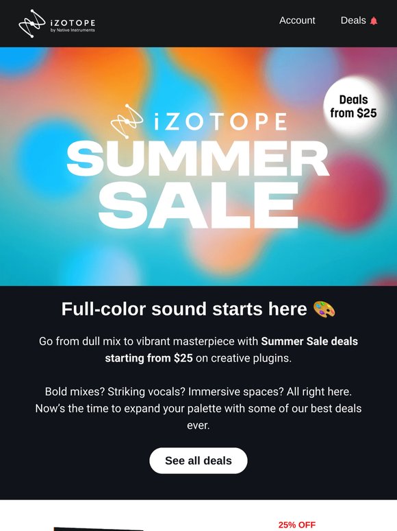 ☀️ Deals from $25 on creative audio tools ☀️