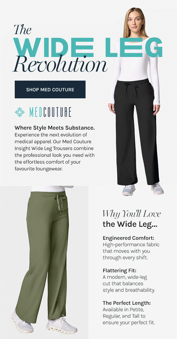 Discover New Scrub Trousers from Med Couture