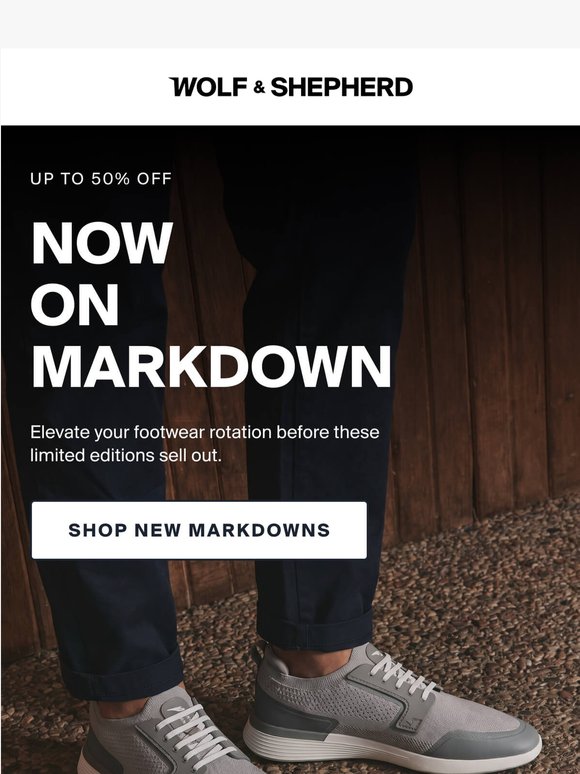 Iconic Comfort, Now On Markdown