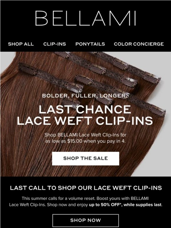 BELLAMI Classic Clip-ins Up to 50% Off