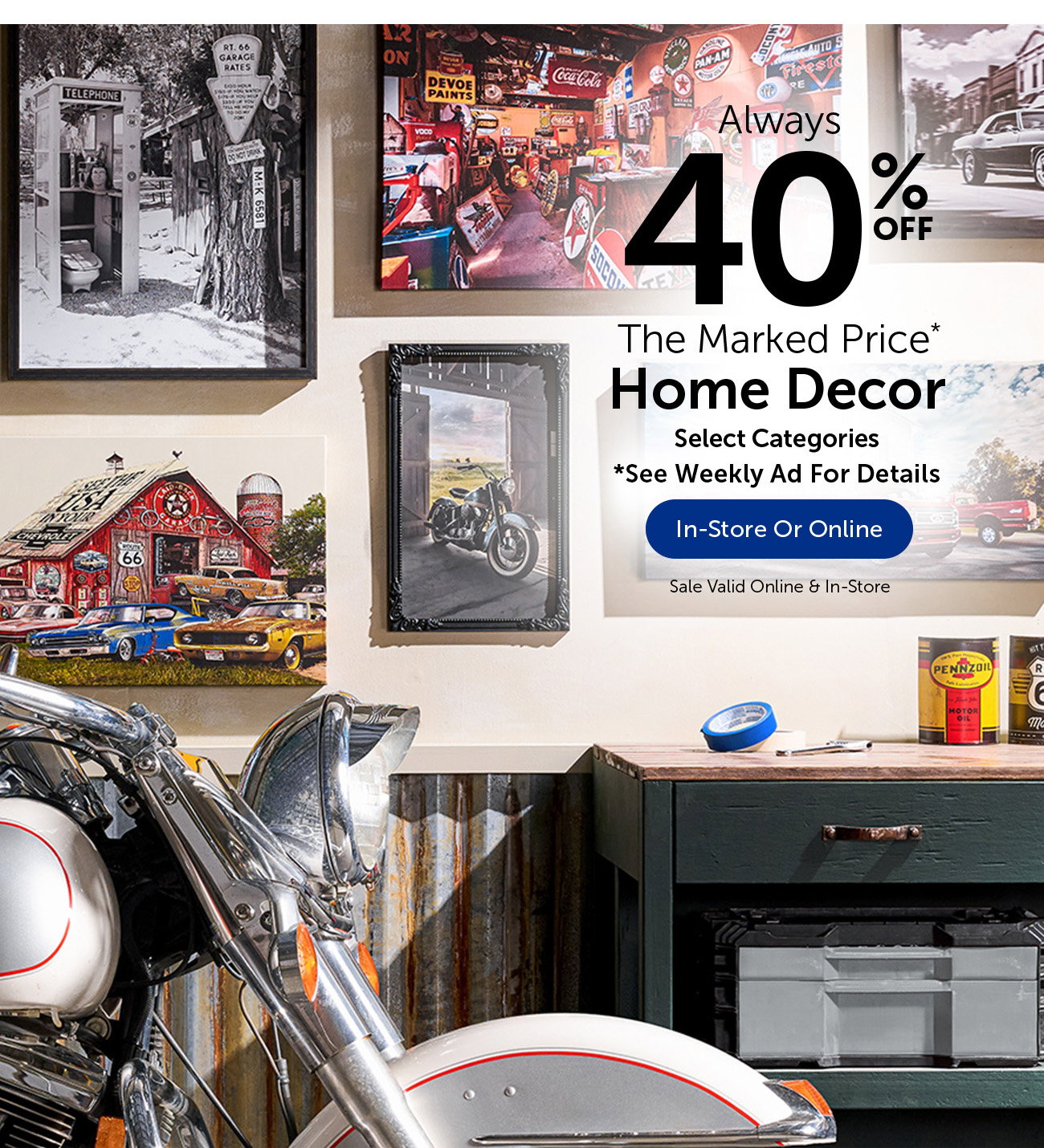 Always 40% Off The Marked Price - Home Decor - Select Categories