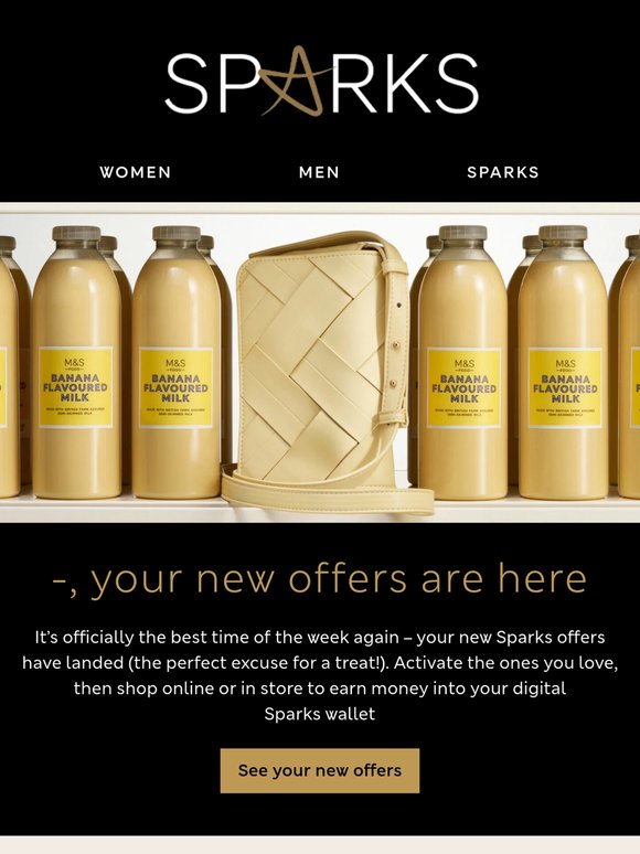 Your Sparks offers have landed ✨