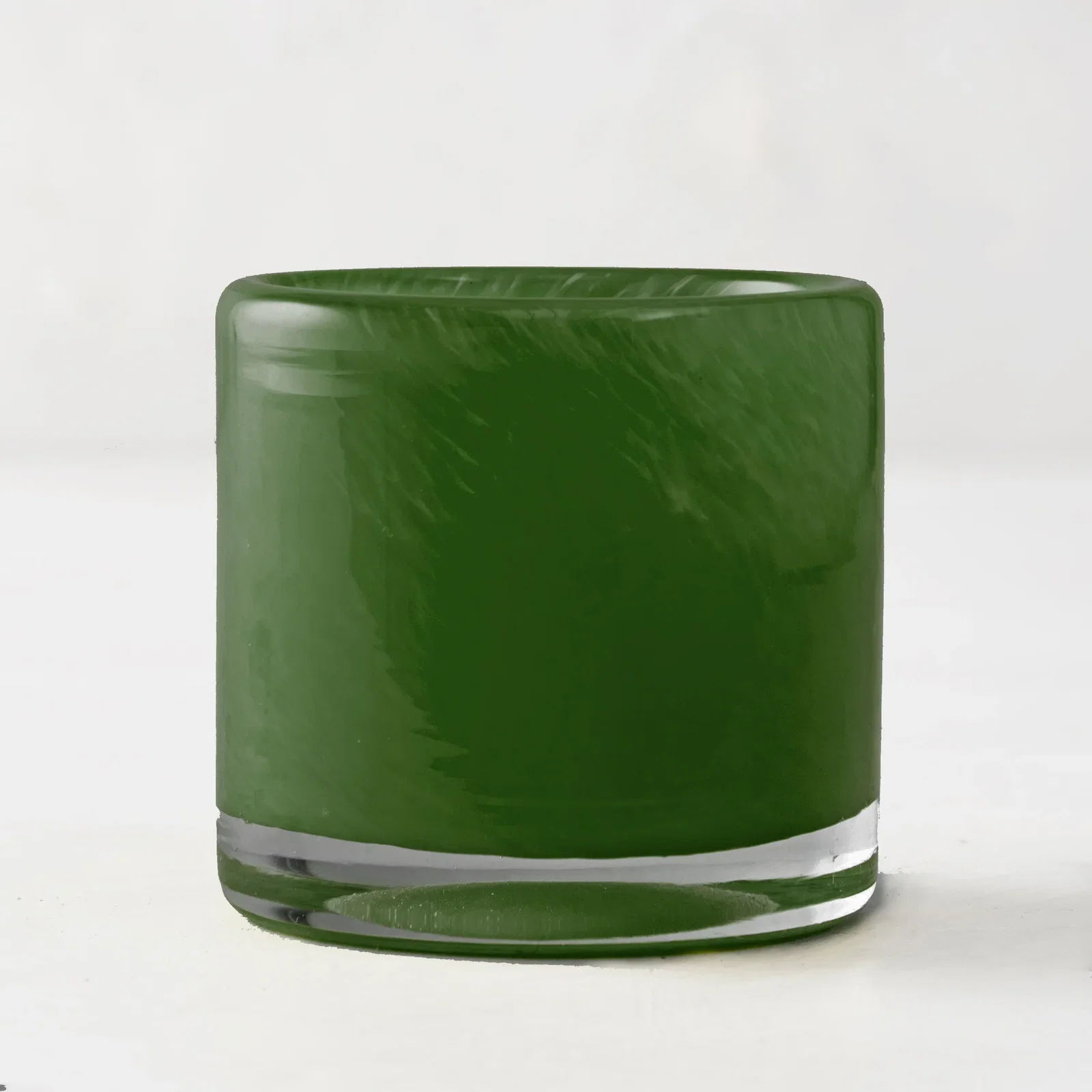 Image of Green Votive Glass Candle Holder