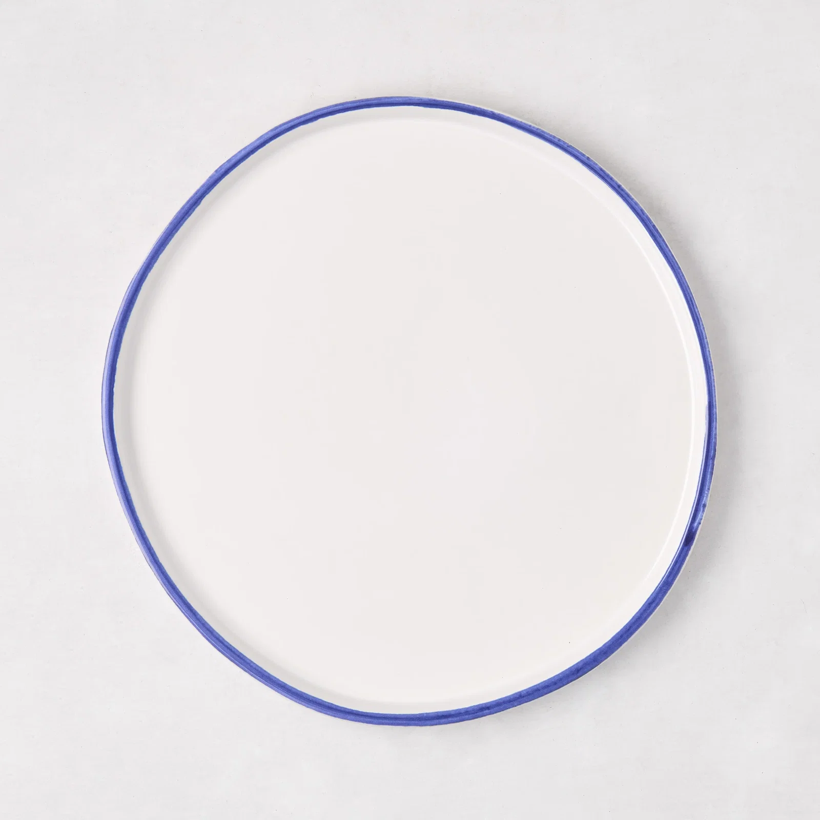 Image of Pacific Blue-Rimmed Stoneware Salad Plate