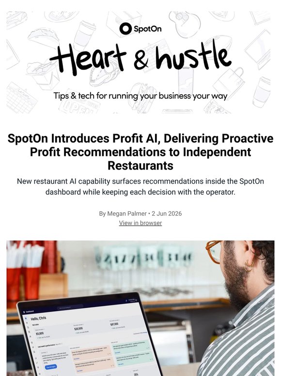 SpotOn Introduces Profit AI, Delivering Proactive Profit Recommendations to Independent Restaurants