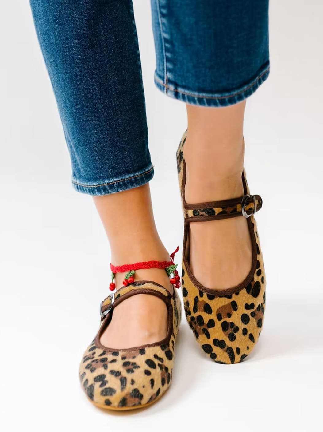 Mary Jane Shoe - Leopard MOI LONDON  Regular price£85.00