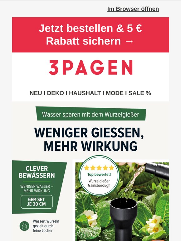 Wasser sparen im Garten?