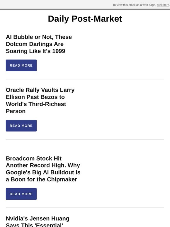 AI Bubble or Not, These Dotcom Darlings Are Soaring Like It's 1999