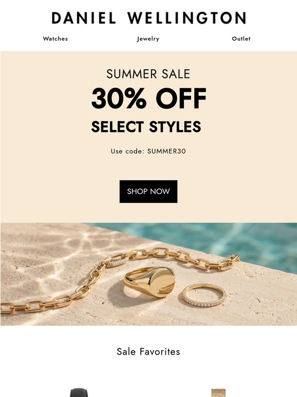 30% OFF ☀️ Soak Up the Savings