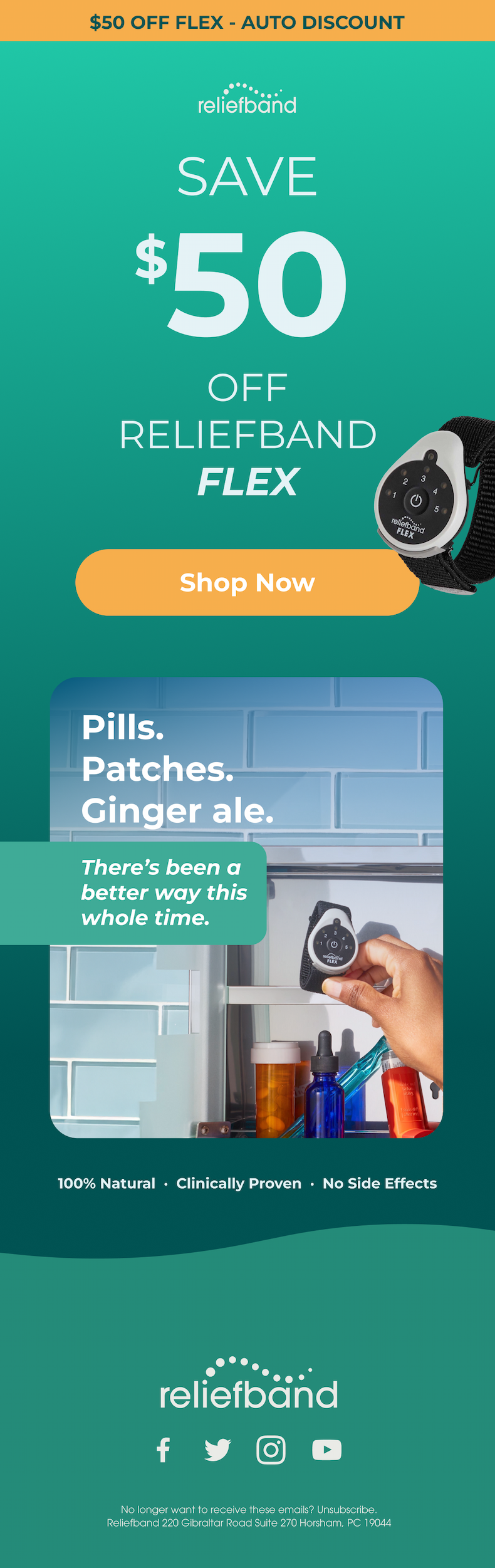 Save $50 on Reliefband Flex 