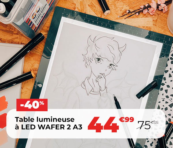 Table lumineuse à LED WAFER 2 A3 - Daylight