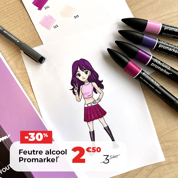 Feutre alcool double-pointe Promarker - Winsor & Newton